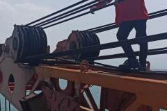 LMI INSTALATION ON LOAD MOMENT INDICATOR OFFSHORE PEDESTAL CRANE